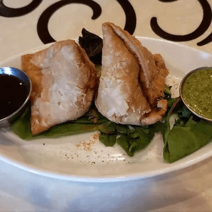Vegetable samosa.