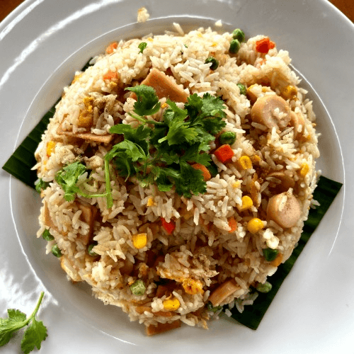 Thai Spicy Basil Fried Rice.