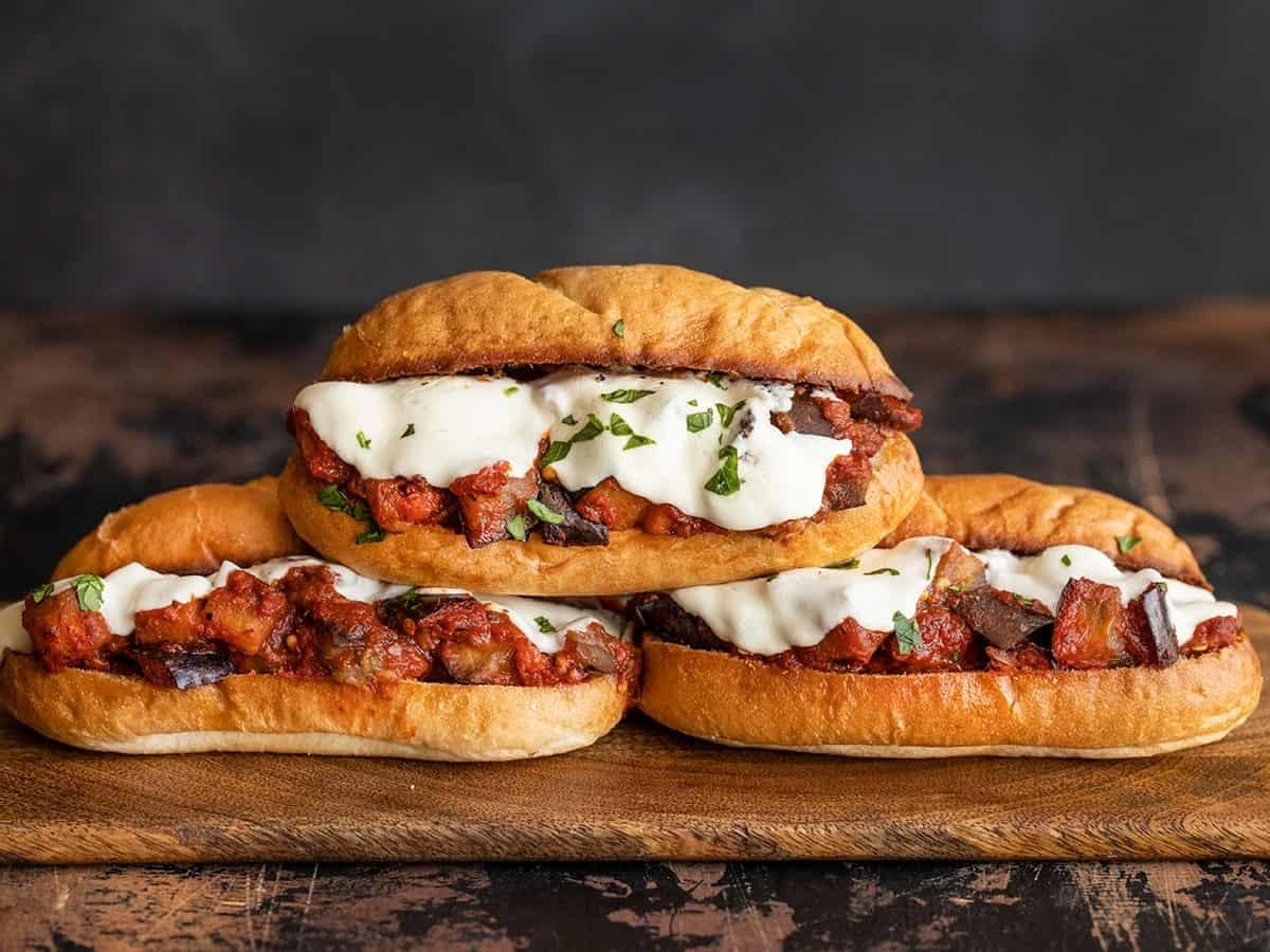 Eggplant Parmigiana Sub.