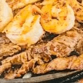 Carne Asada con Camarones (Shrimp).