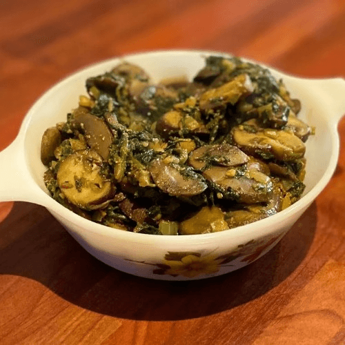 Mushroom Saag.