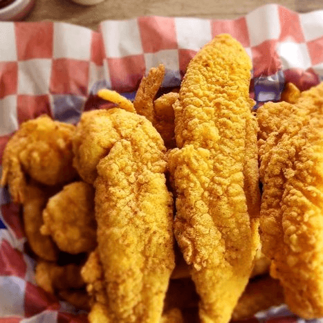 Fried Fish (3) Shrimp (8)Combo.