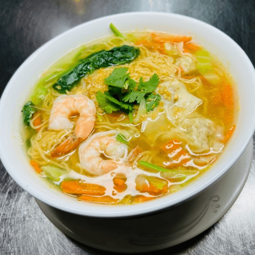 Wonton & Egg Noodle Soup.