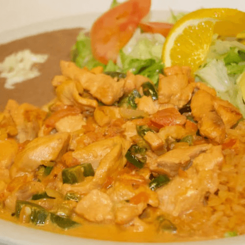 Pollo en Crema Platillo.