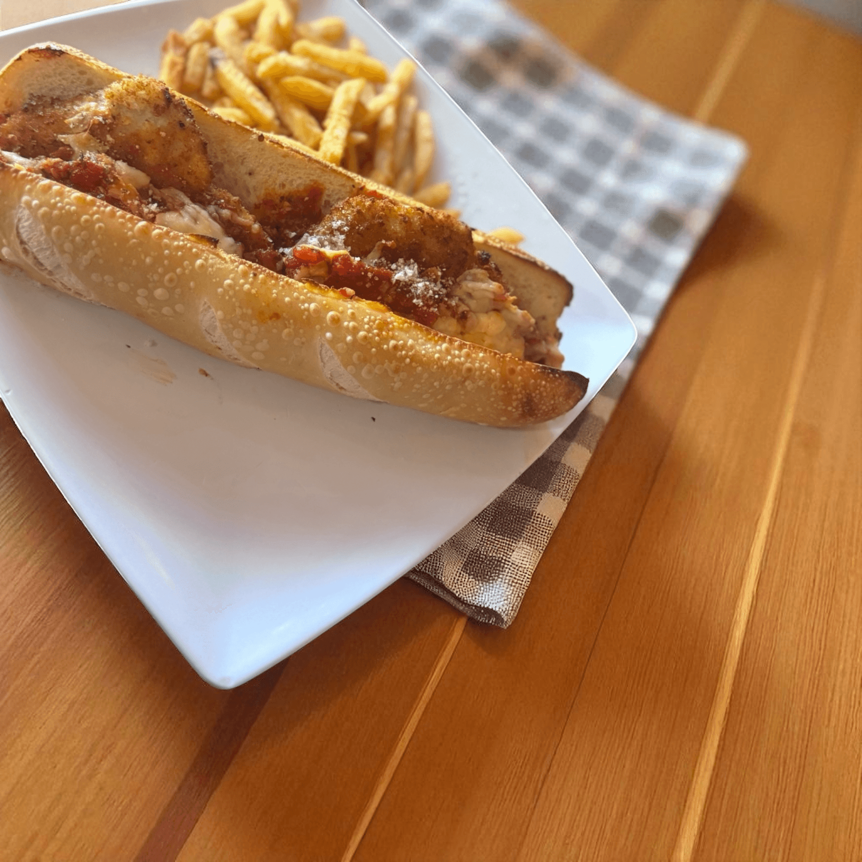 Chicken Parmesan Sandwich.