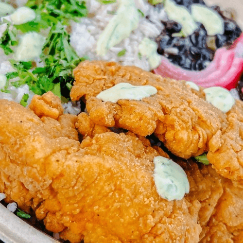 Crispy Chicken Tender Bowl.