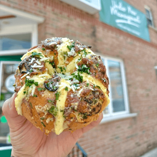 Korean Stuffed Bagel.