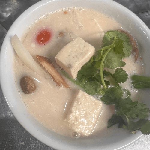 Coconut Milk (Tom Kha) Soup.