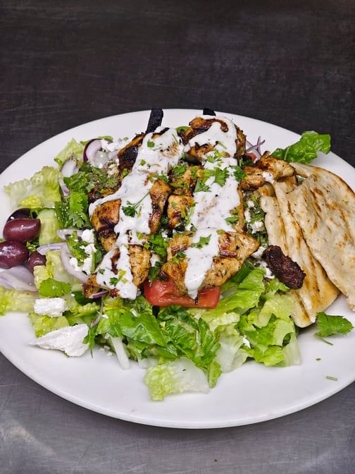 Souvlaki Salad.