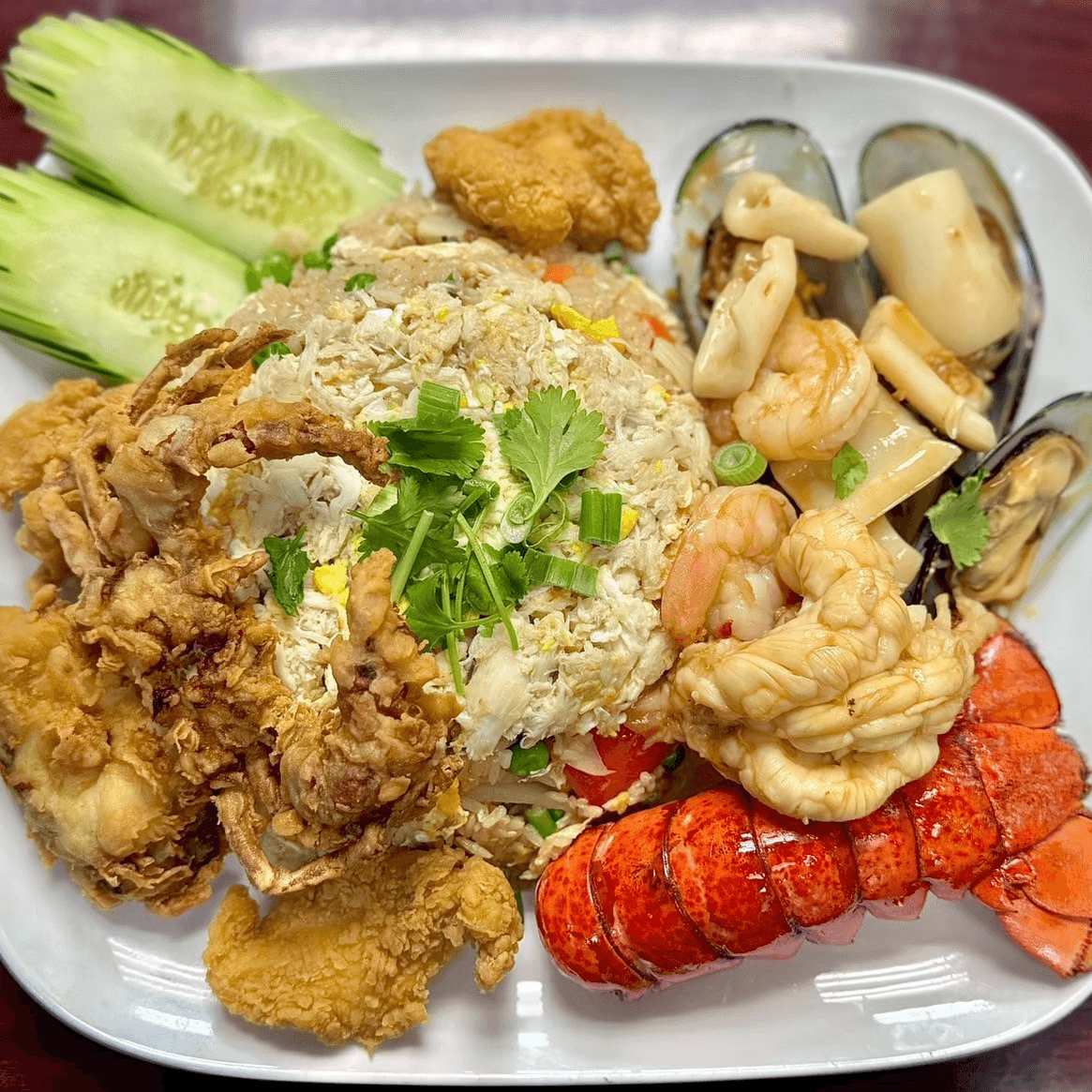 Ocean Paradise Fried Rice.