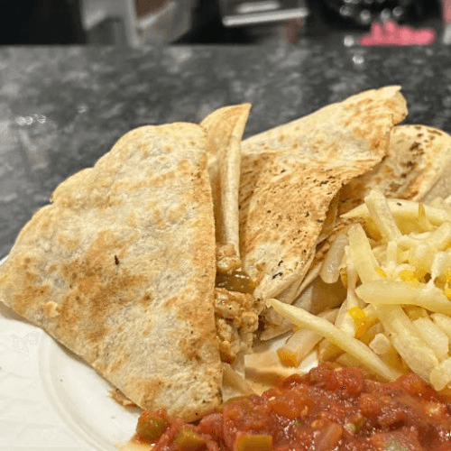 Cheese Steak Quesadilla.