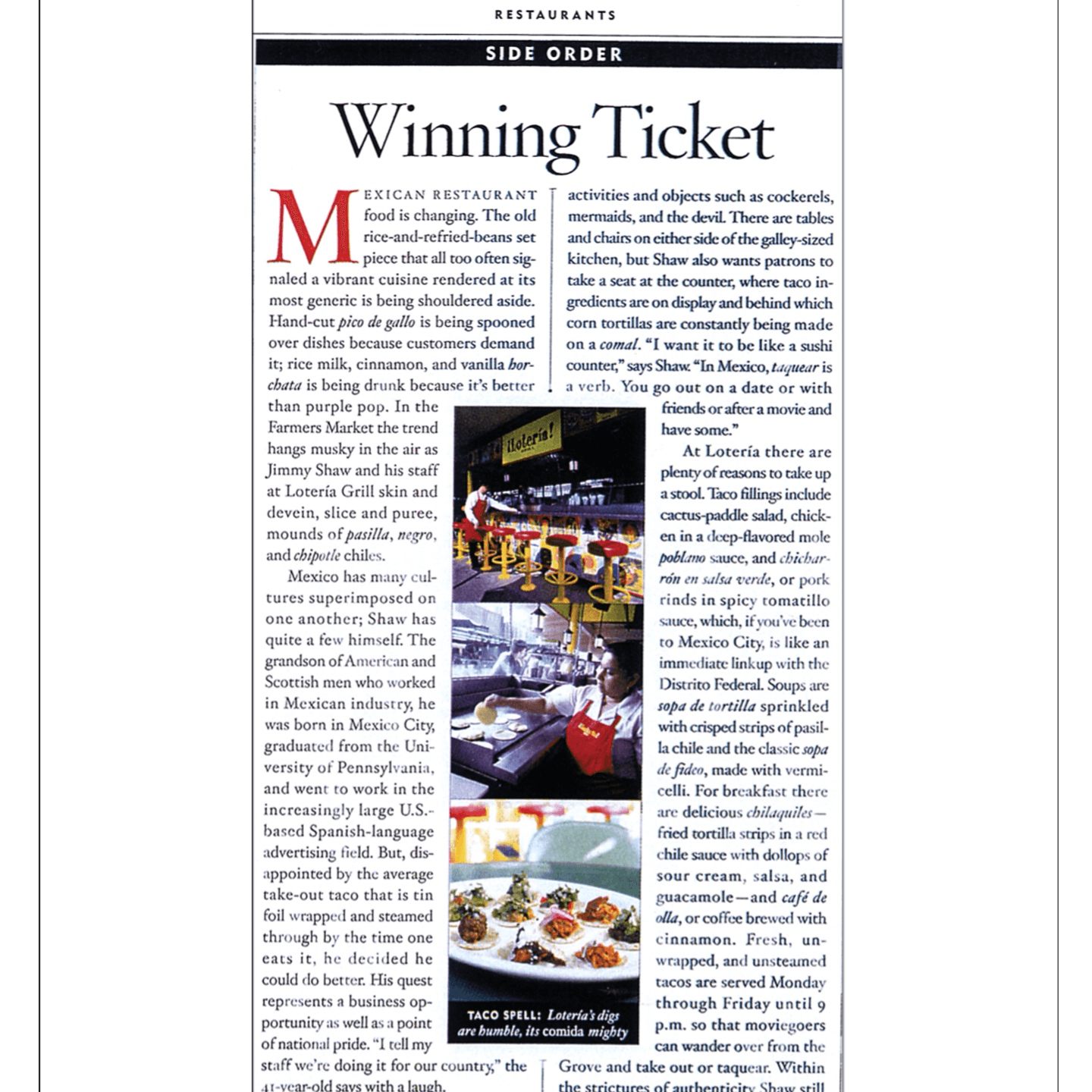 LA Magazine - "Winning Ticket"