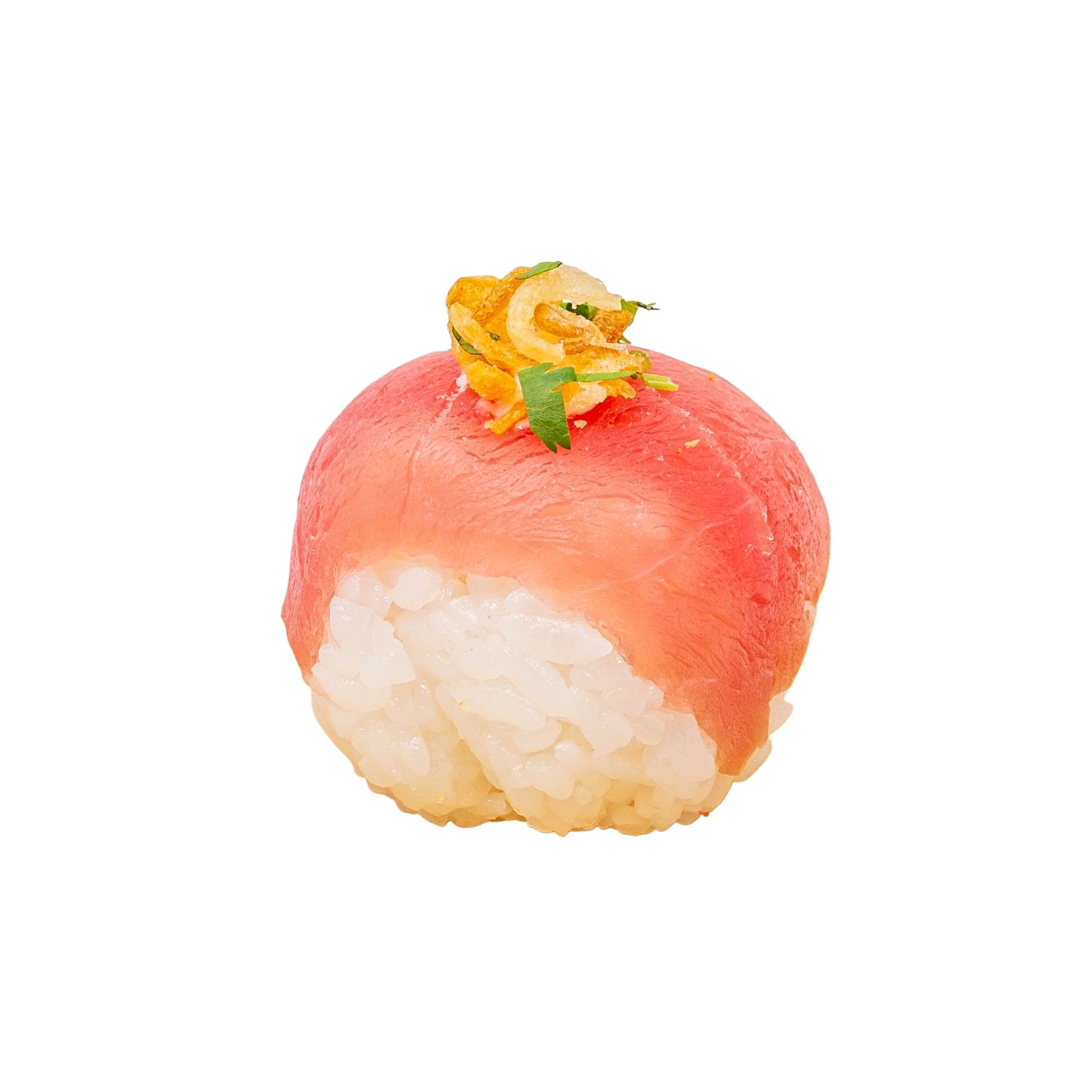 Red Tuna Sushi Ball - 红吞拿鱼寿司球 - Bolita de Sushi de Atún Rojo.