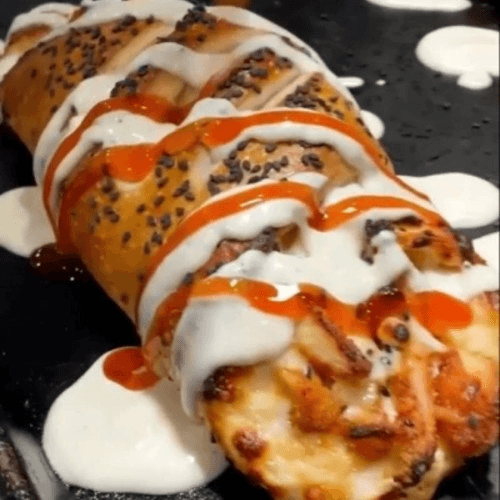 Fire Chicken Stromboli.