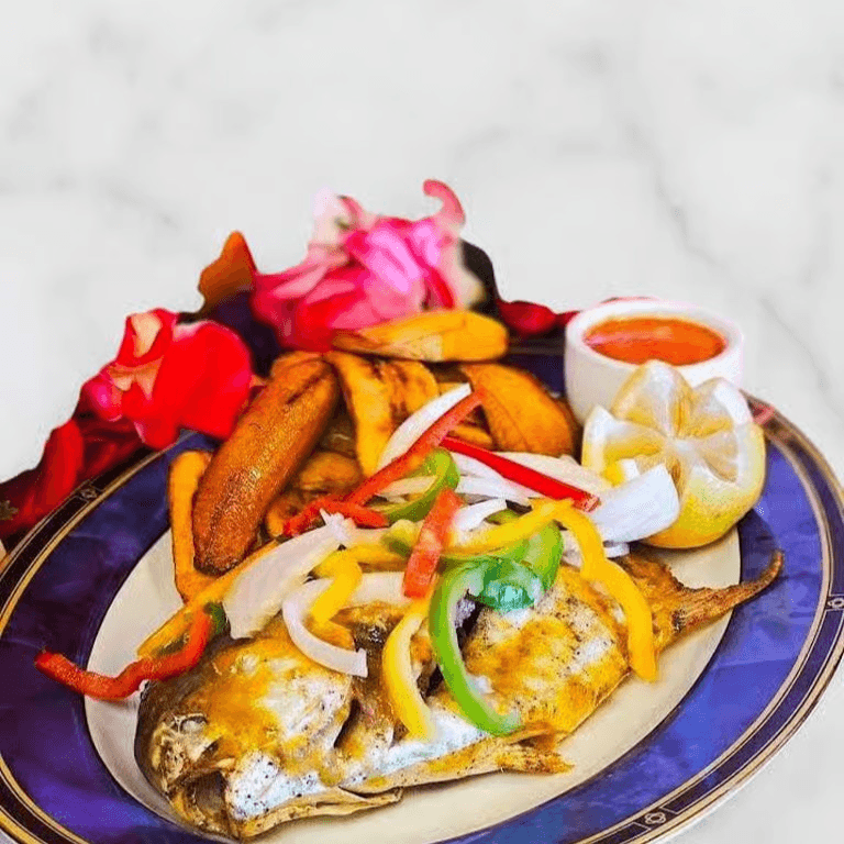 Grilled Pompano Fish.