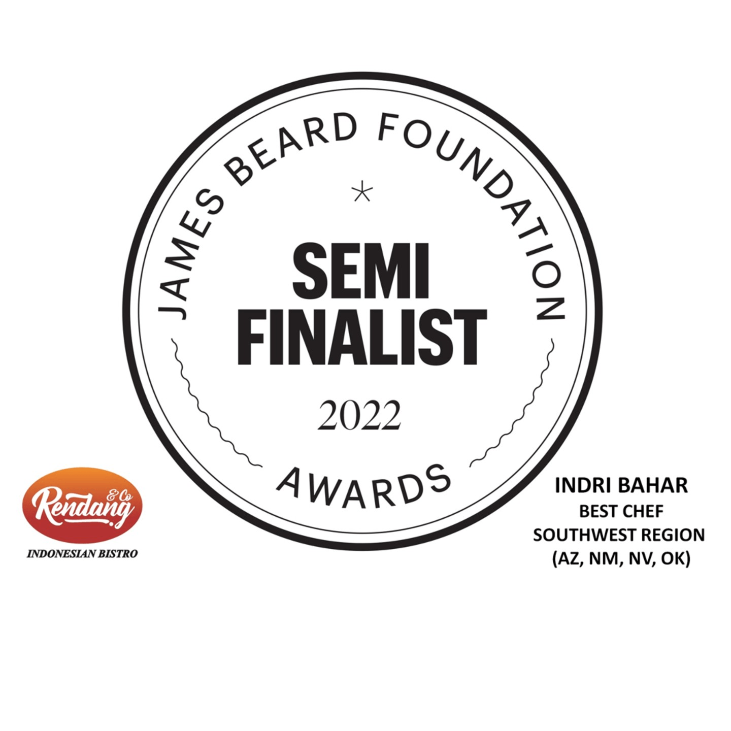 James Beard Semifinalist