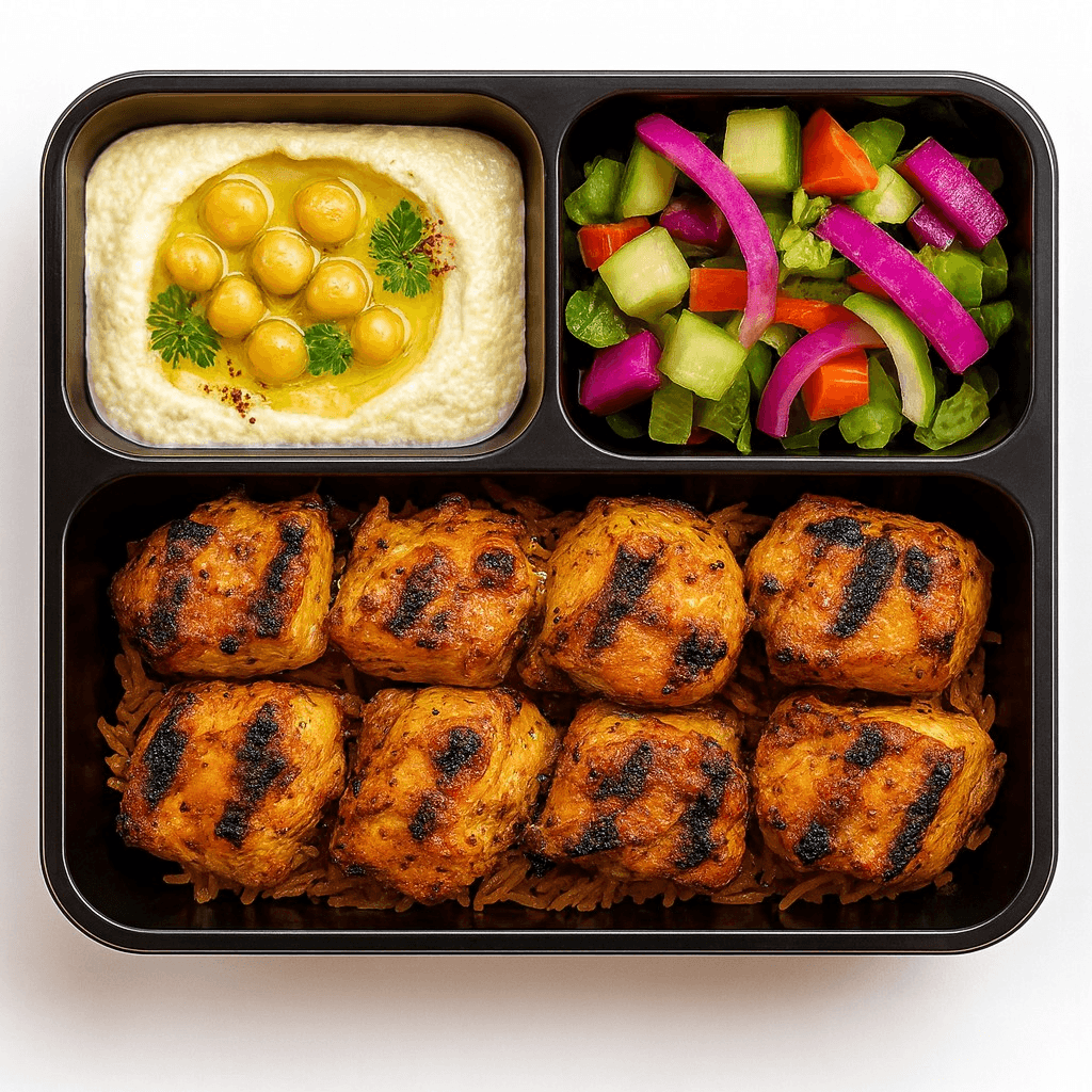 Chicken Kabob Plate.