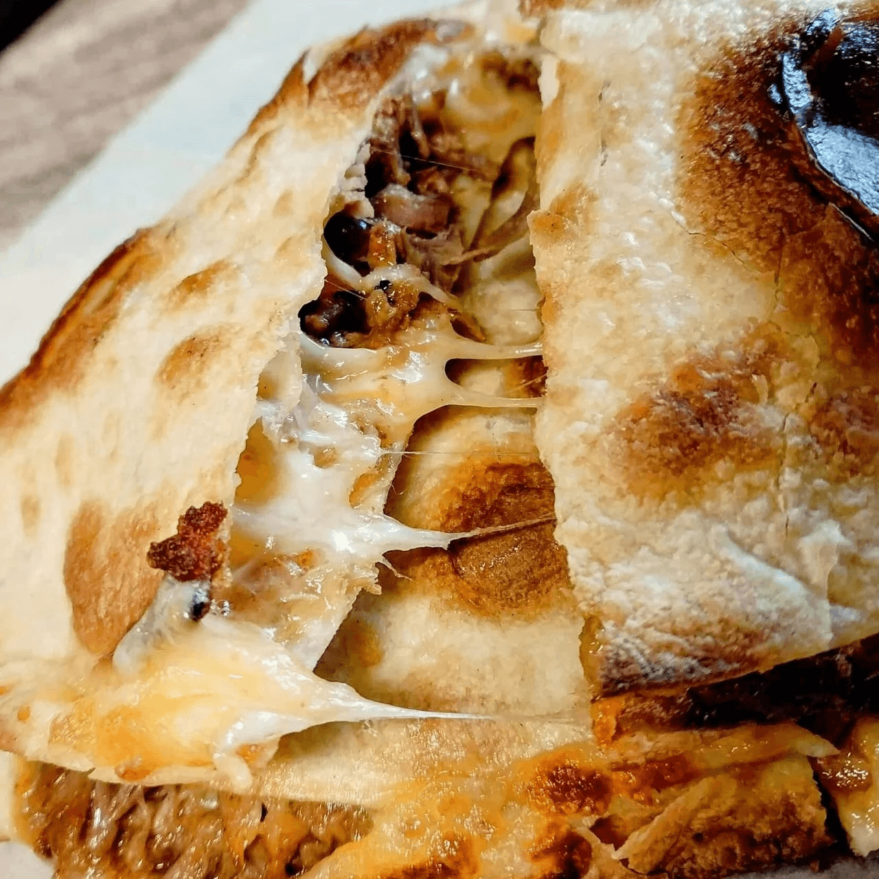 BBQ Pulled Pork Quesadilla.
