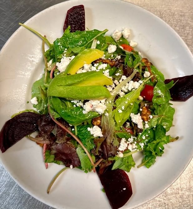 Beet and Goat Cheese Salad.