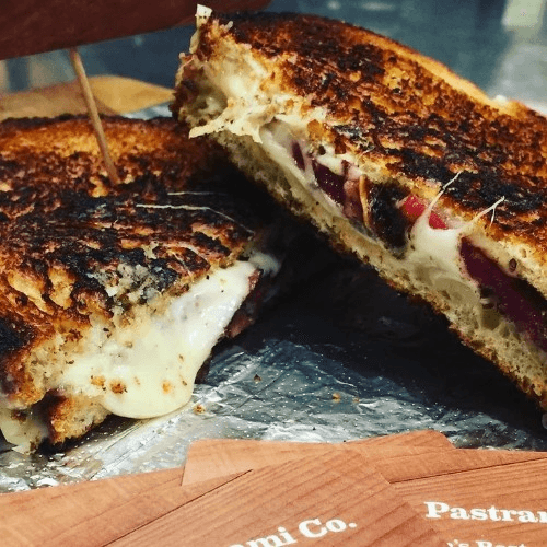 Pastrami Grilled Cheese Sandwich Individual.