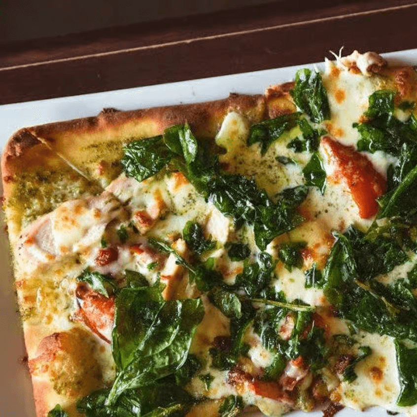 Gluten Free Primavera Flatbread.