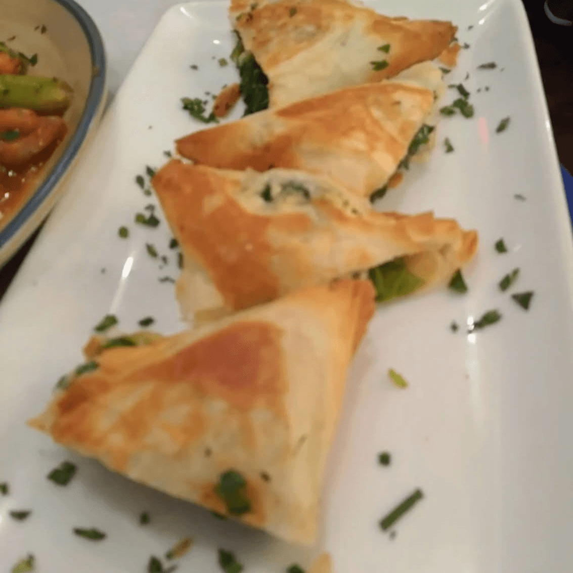 Spanakopitakia Appetizer.