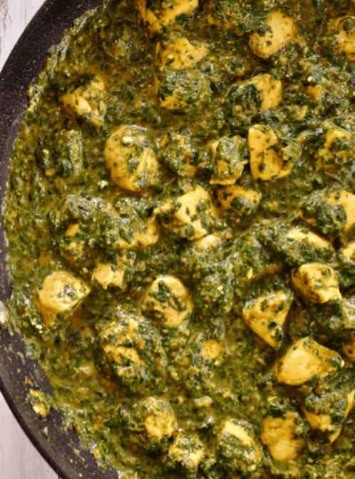 Chicken Tikka Saag.