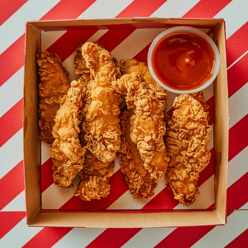 Jumbo Chicken Strips Meal.