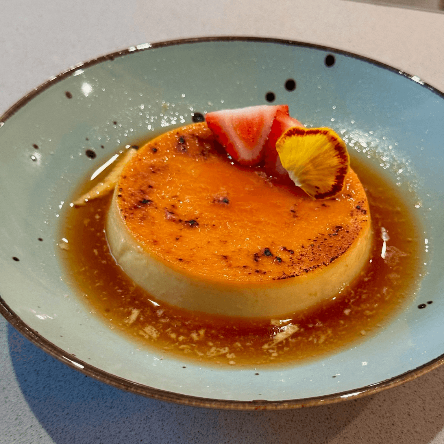 Flan De Maiz.