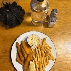 Perch Dinner w/Fries & Cole Slaw.