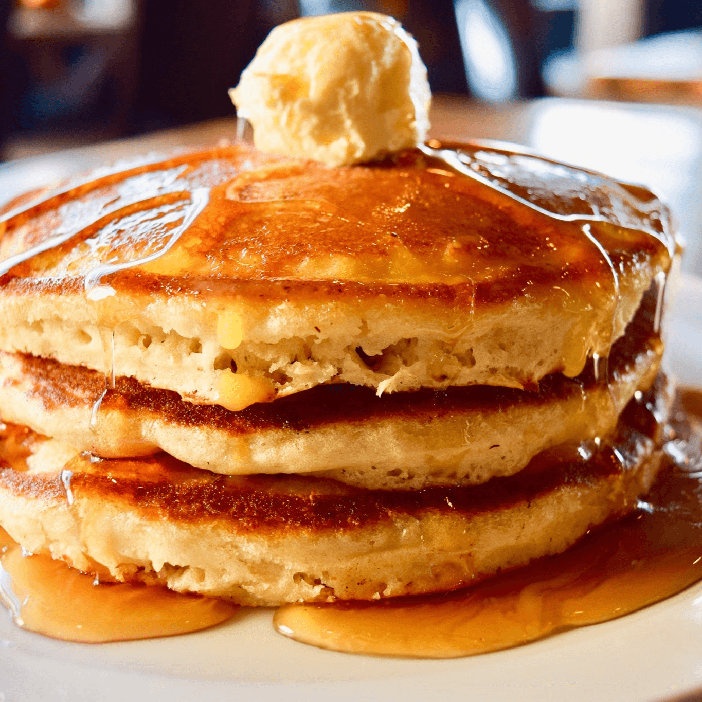 Double Stack Pancakes.