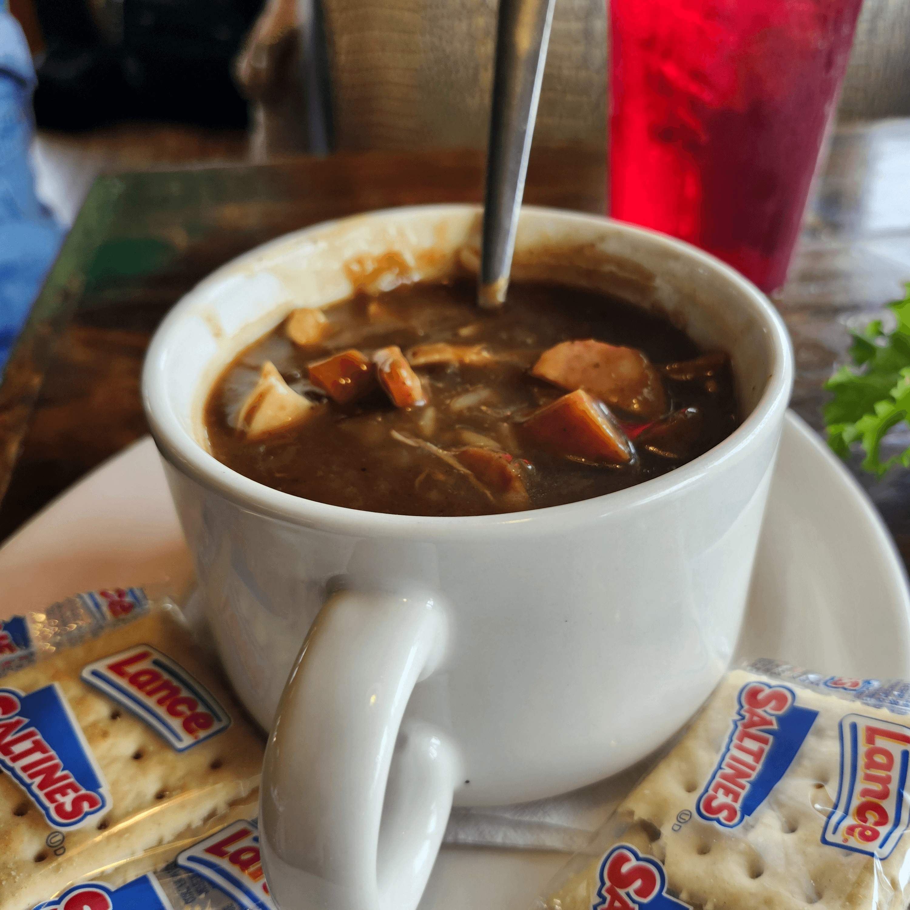 Chicken & Sausage Gumbo.