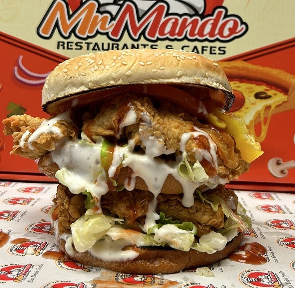 Double Chicken Zinger & Crinkle Fries.