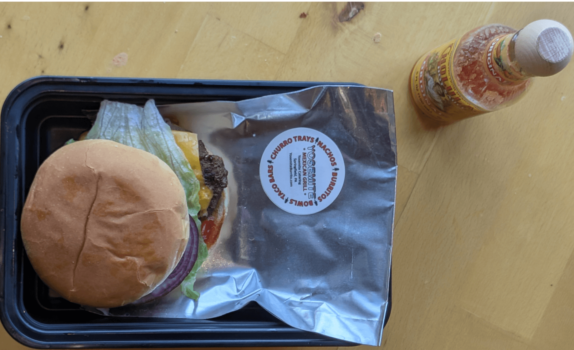 Sequoia Impossible 1/4 Pound Cheeseburger.