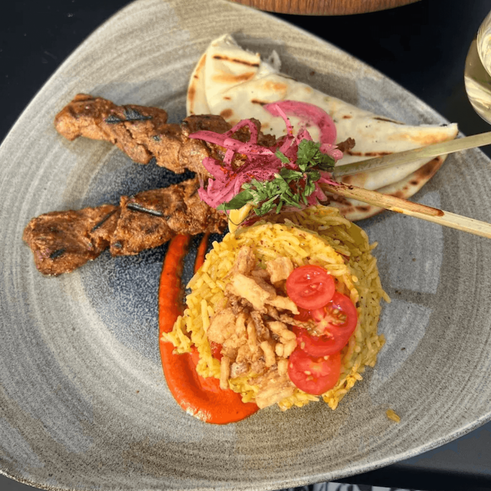 Swarma Spiced Lamb Kebob.