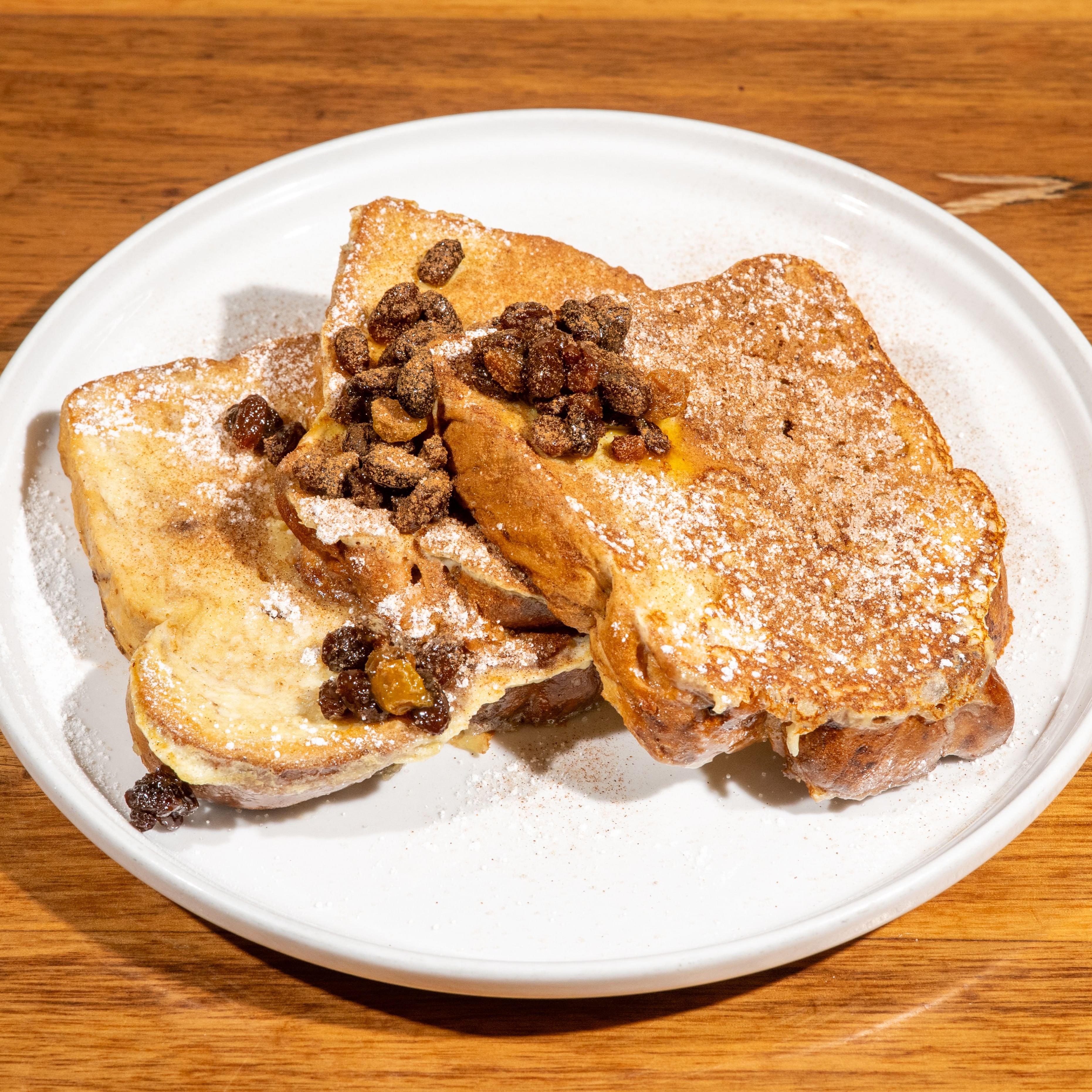 Cinnamon Raisin French Toast.