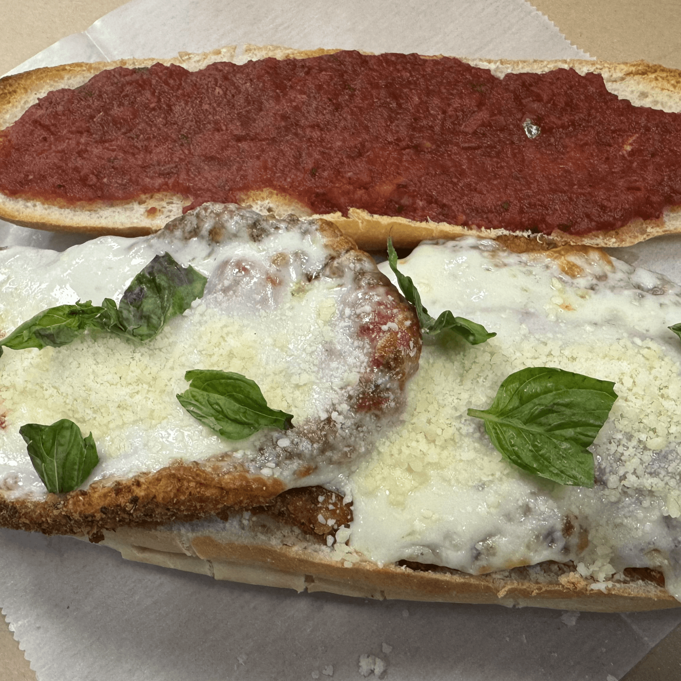 Chicken Parm Sub.
