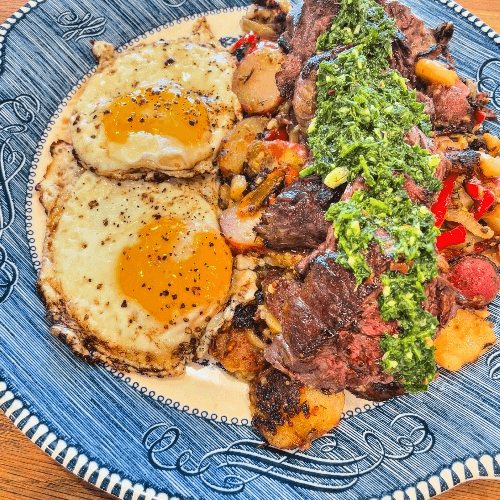 Steak and Eggs.