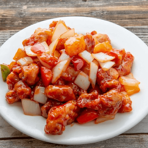 E07 Sweet & Sour Cod Fillet/Pork/Chicken 咕嚕斑片/肉/雞