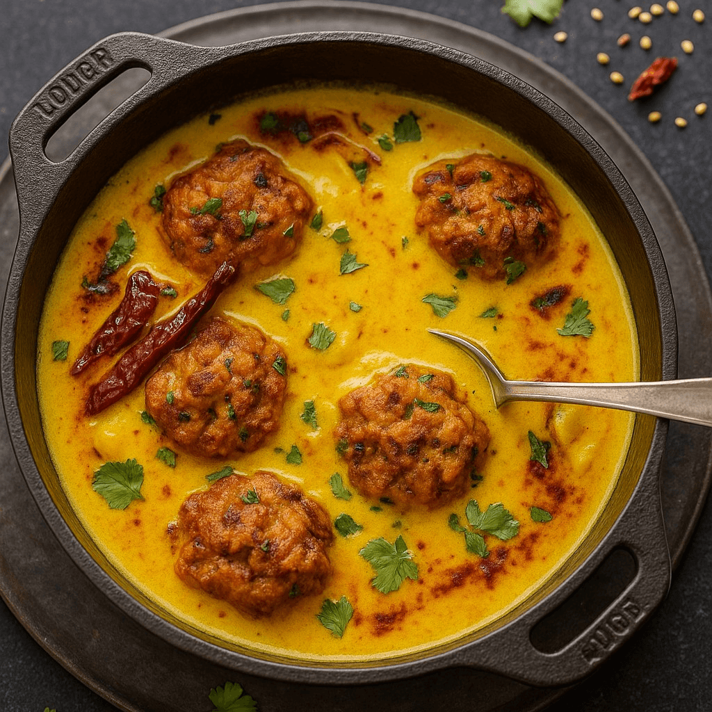 Punjabi Kadhi Pakora.