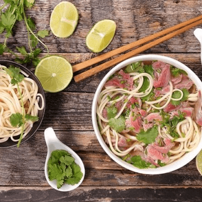 P2. Eyes Round Steak Noodle Soup.