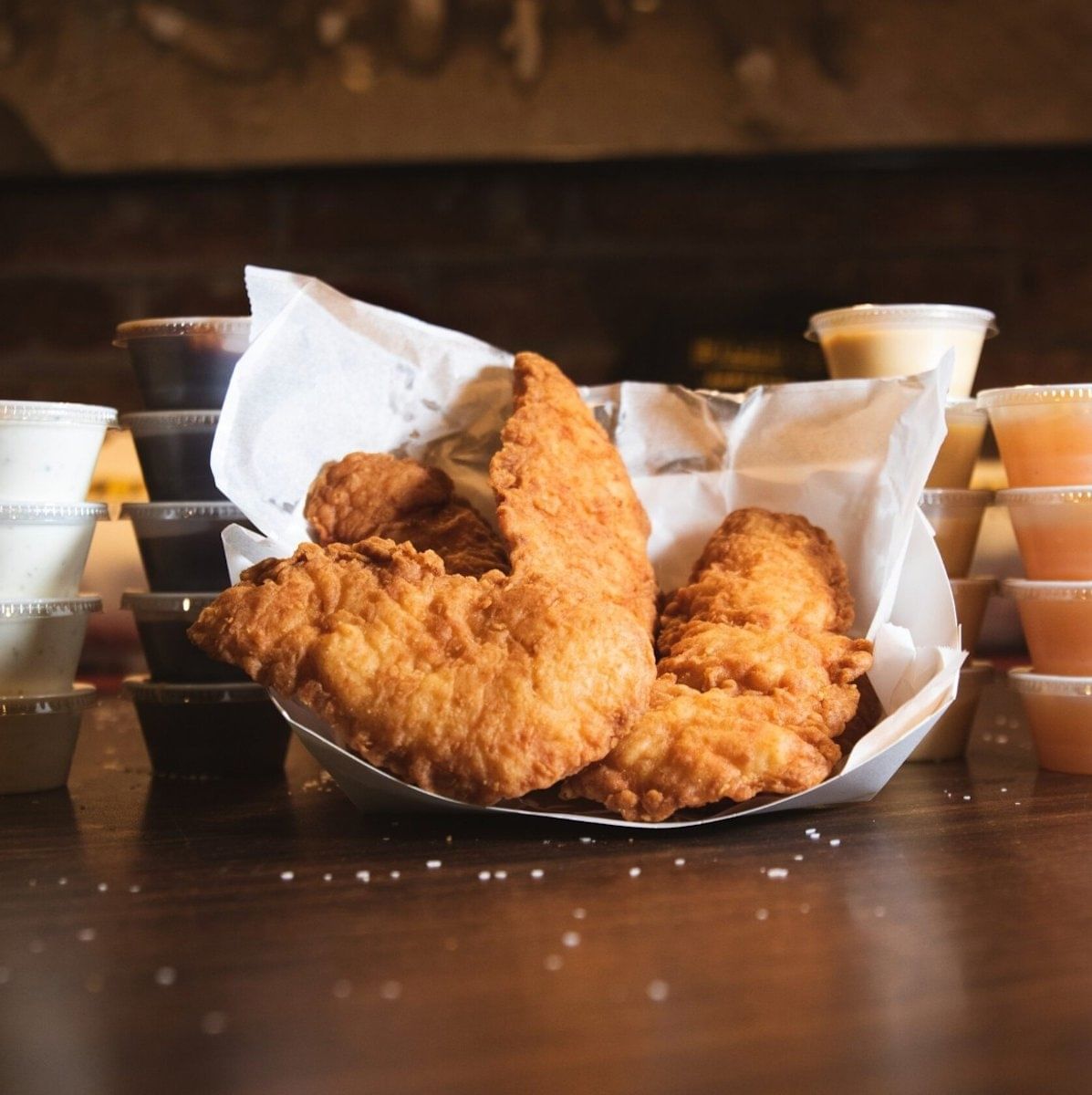 3 pcs chicken fingers w/ fries.