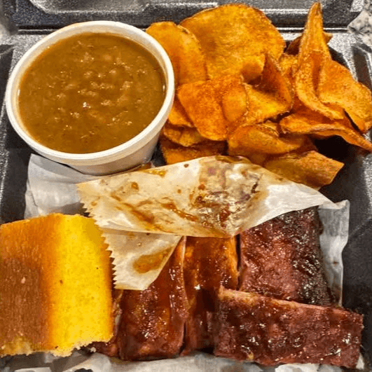 Baby Back Ribs Plate.