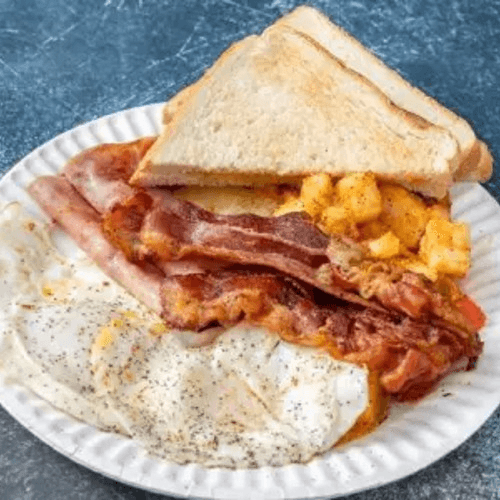 Egg Platter with Bacon, Sausage, or Ham