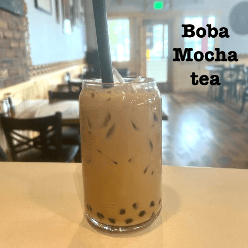 Boba Mocha Tea.