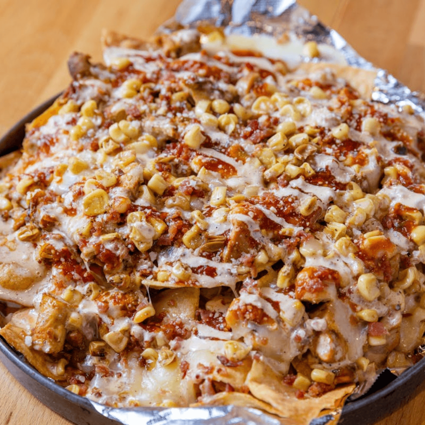 Street Corn Chicken Nachos