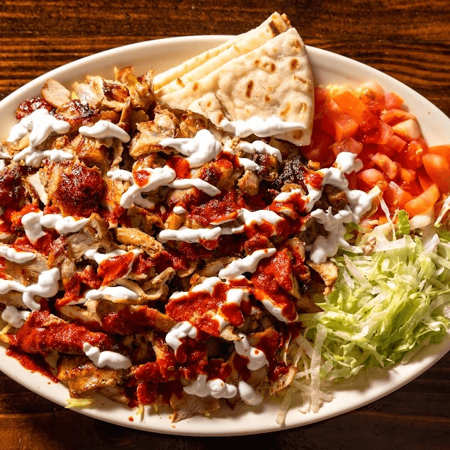 Chicken Shawarma Over Rice.