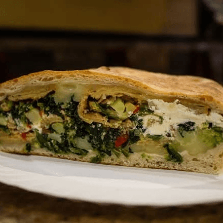 Stuffed Vegetable Pizza.