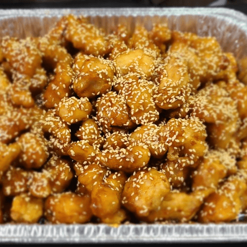 Sesame Chicken Tray.
