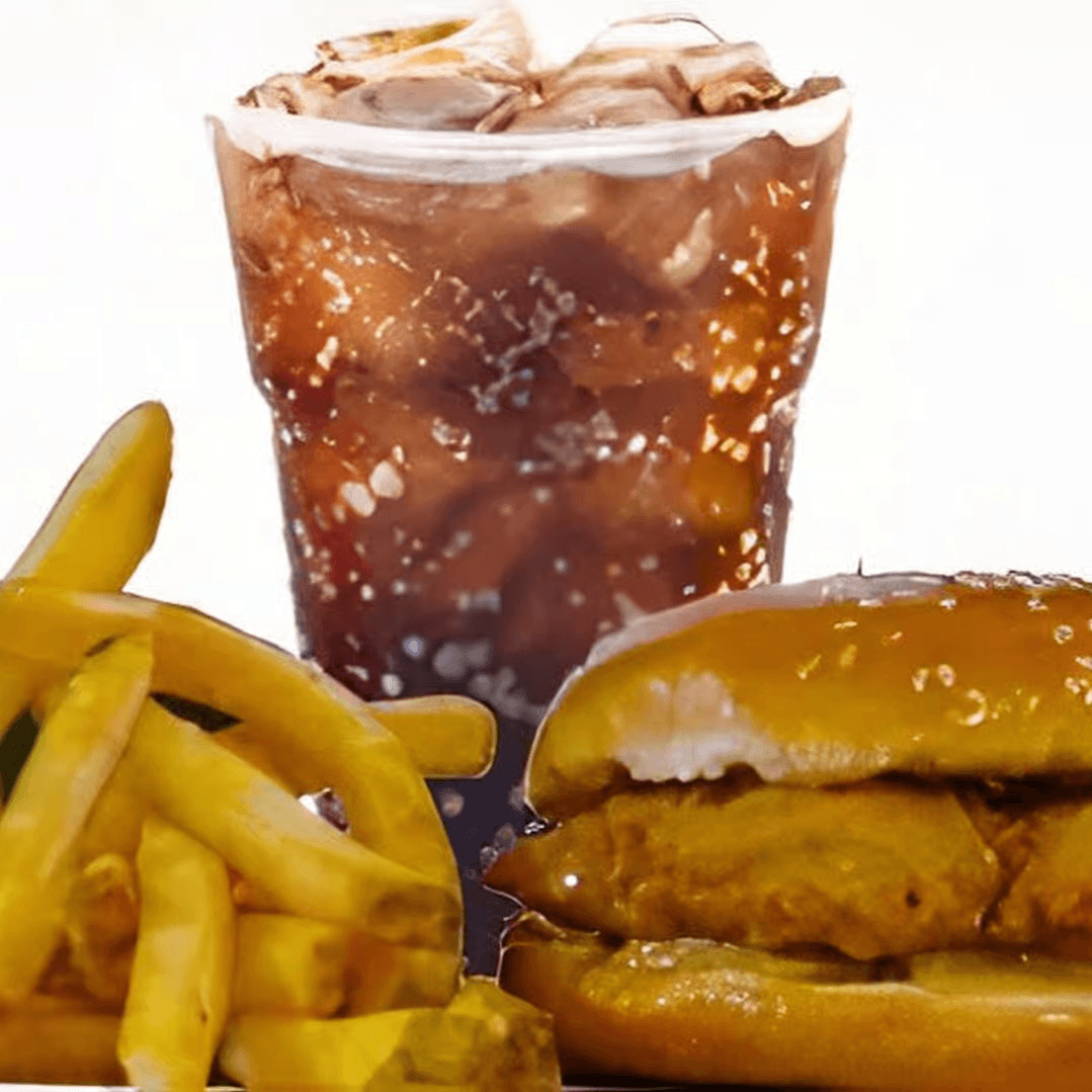 Augie's CHICKADEE Sandwich Combo (w/ BBQ Cream Sauce).